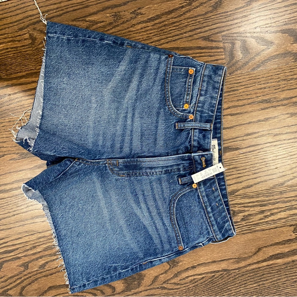 Madewell Blue High-Rise Denim Cutoff Shorts; NEW WITH TAG